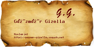 Gázmár Gizella névjegykártya